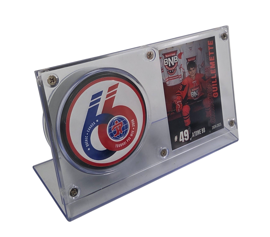 hockey puck and card display case Washer Display Stand