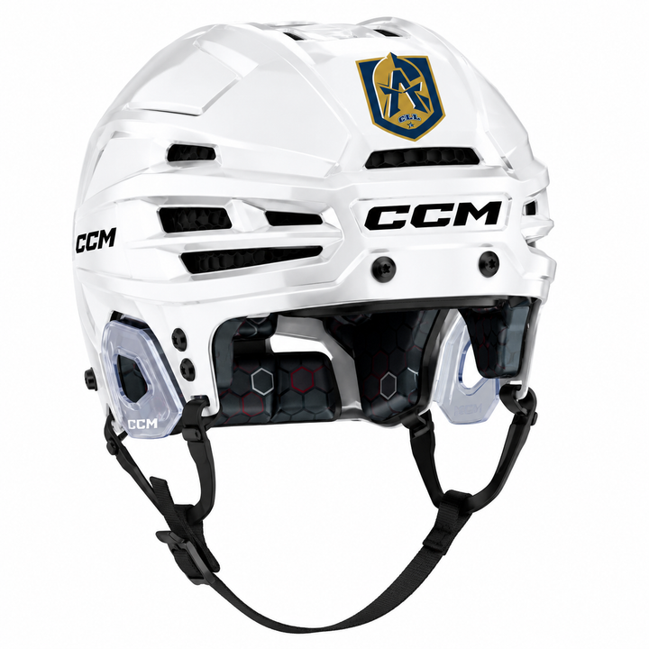 Autocollant CLL sur casque de hockey