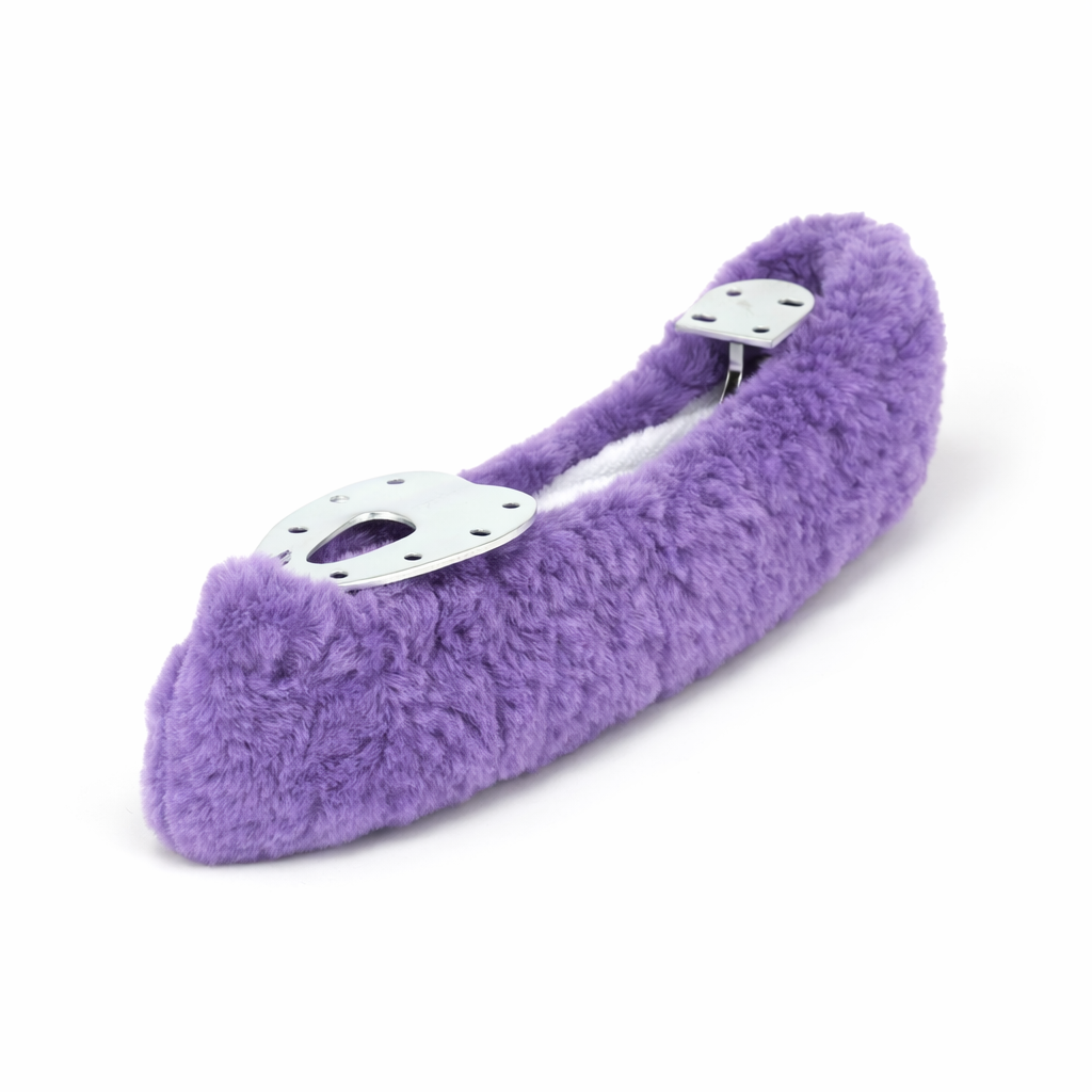 Couvre-lames pour patins artistique plushies mauve