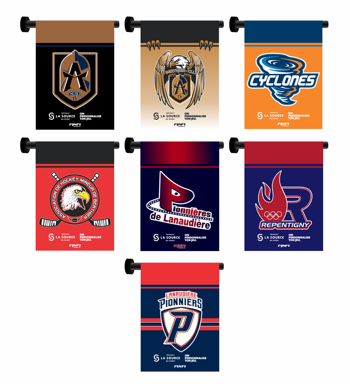 Drapeau de porte aimanté