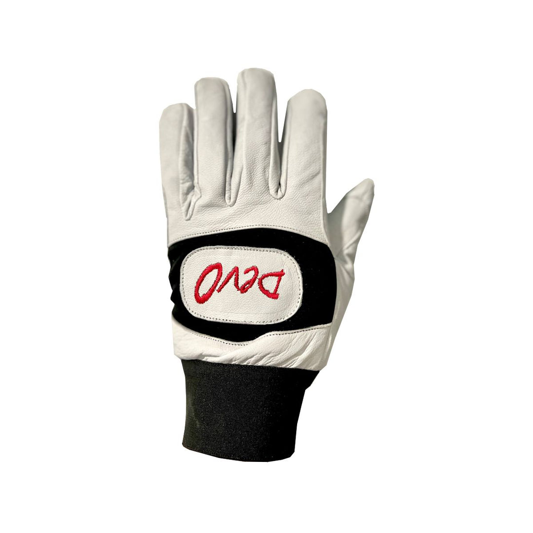 Gants de protection Devo en cuir avec fermeture velcro pour patin de vitesse, tailles junior et senior