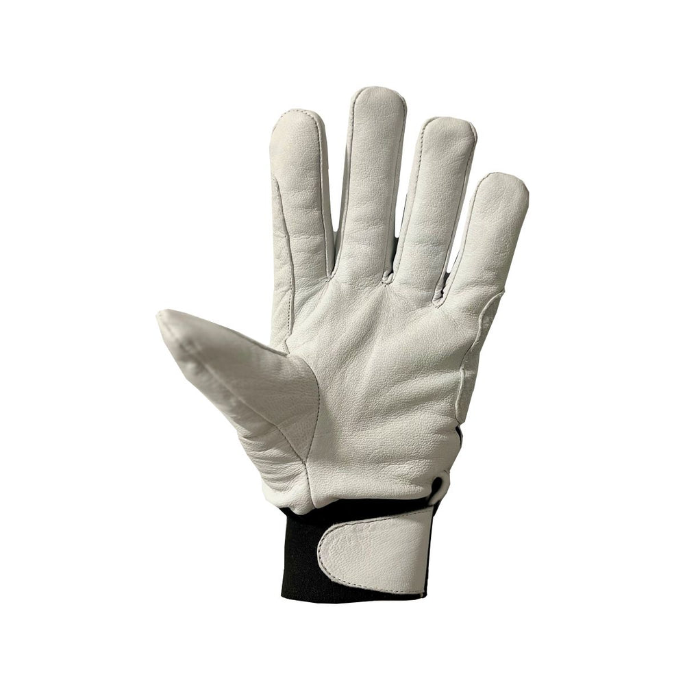 Gants de protection Devo en cuir avec fermeture velcro patin de vitesse, tailles junior et senior