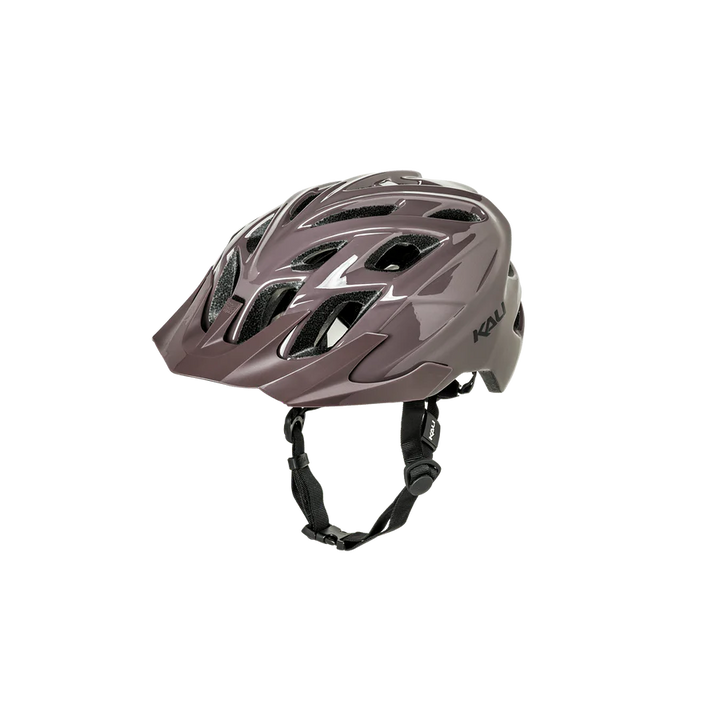  Kali Chakra Solo gris — casque vélo 292 g Composite Fusion 21 aérations, vue trois quarts